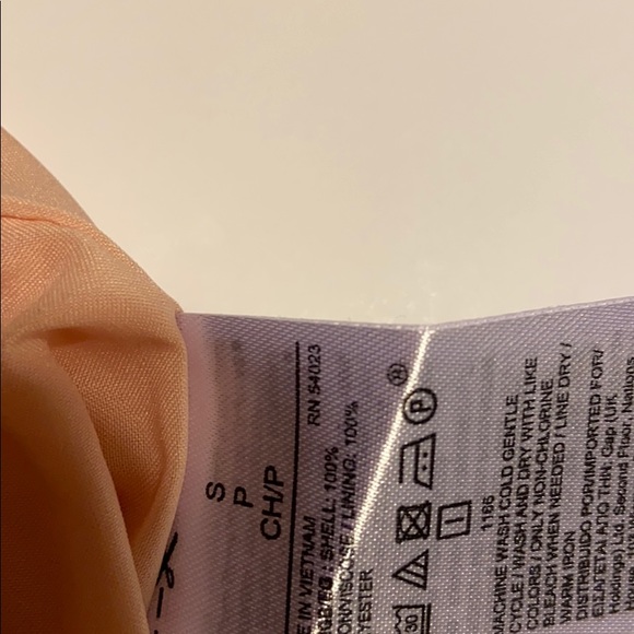 Party dress 100% rayon Peach color - Picture 3 of 4